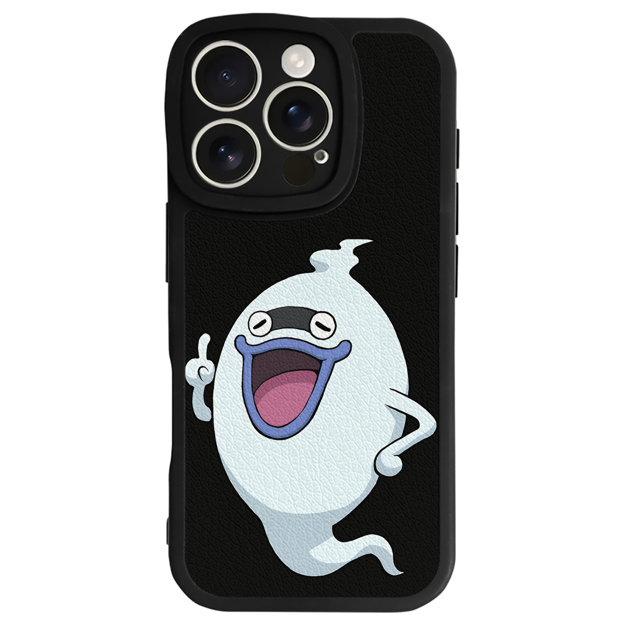 （画像用） 妖怪ウォッチ Yo-kai Watch 【iPhone 16シリーズ対応】シリコンスマホケース（レザー調） 材質：シリコン